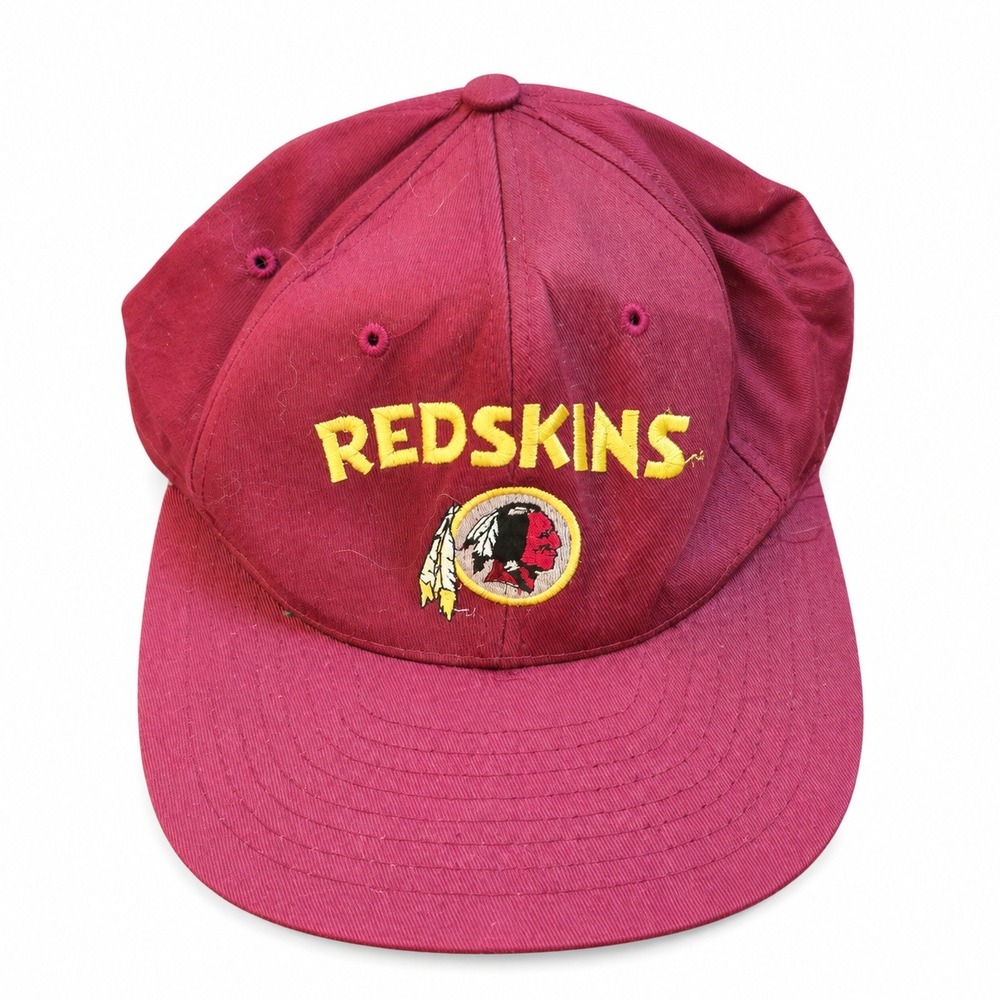 Vintage Washington Redskins Hat AJD Snapback NFL Burgundy Green Underbrim Cap